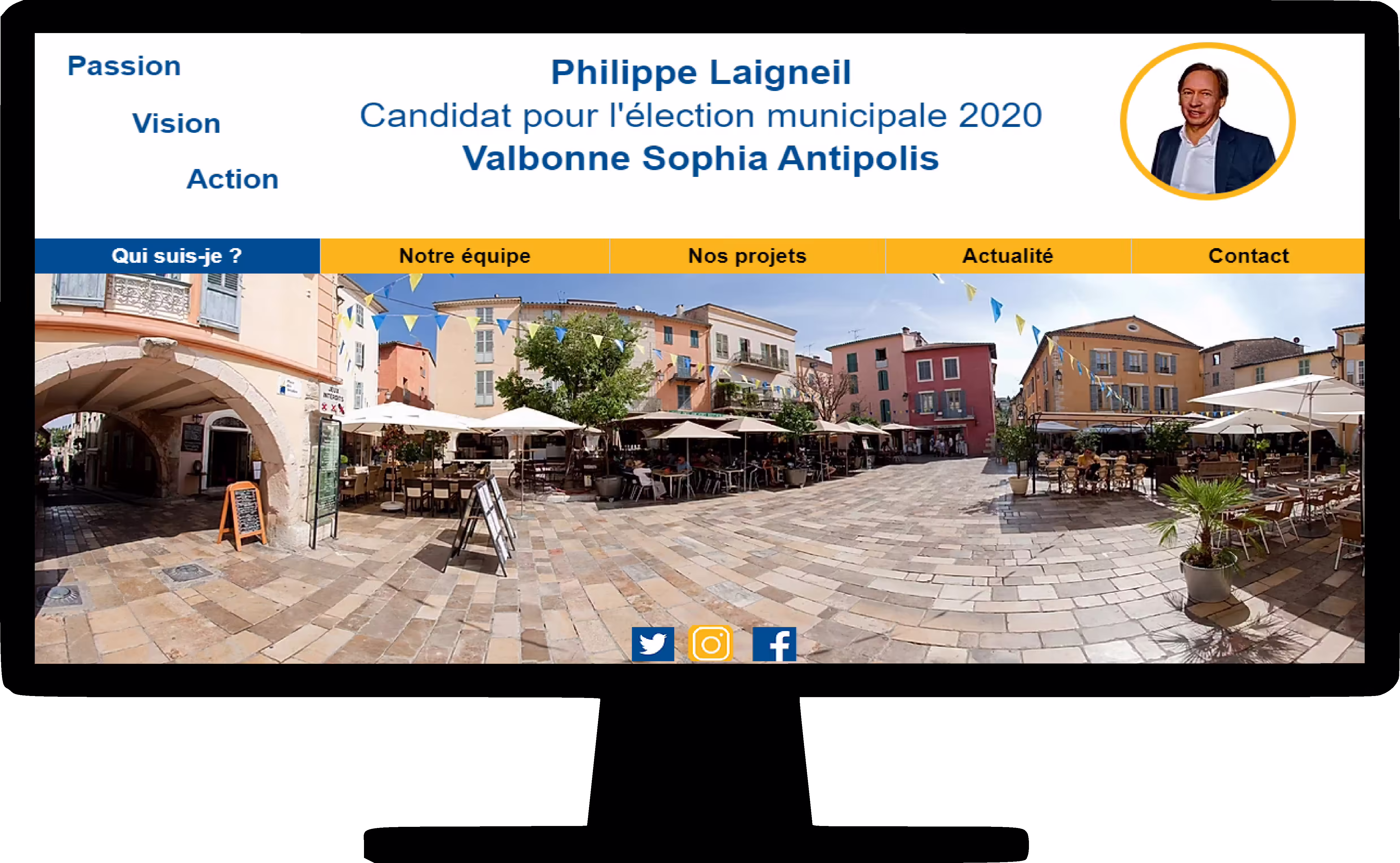 Site web de la campagne de Philippe Laigneil